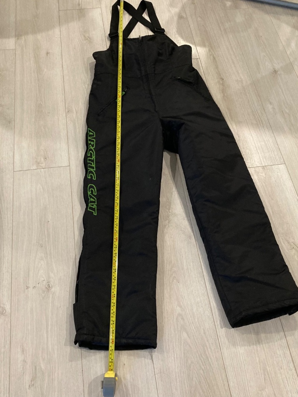 Arcticwear Arctic Cat Black Snow Suit Overalls Ski Bibs Women's Size Medium - Picture 11 of 16